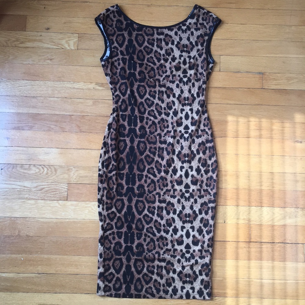 Sexy Classy Cheetah Party/Work Duo Dress Size M
